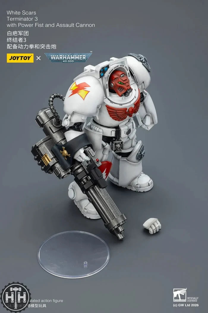 Joytoy White Scars Terminator 3 with Power Fist and Assault Cannon - JT03202 JoyToy