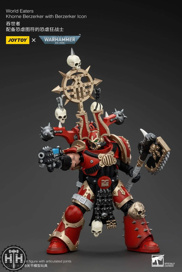 JoyToy World Eaters Khorne Berzerker with Berzerker lcon - JT00546 Action Figures JoyToy