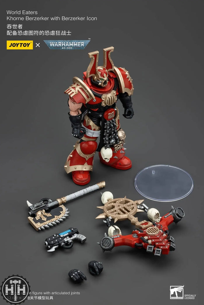 JoyToy World Eaters Khorne Berzerker with Berzerker lcon - JT00546 Action Figures JoyToy
