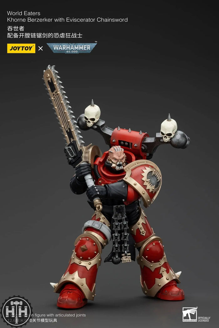 JoyToy World Eaters Khorne Berzerker with Eviscerator Chainsword - JT00560 Action Figures JoyToy