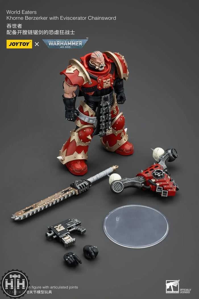 JoyToy World Eaters Khorne Berzerker with Eviscerator Chainsword - JT00560 Action Figures JoyToy