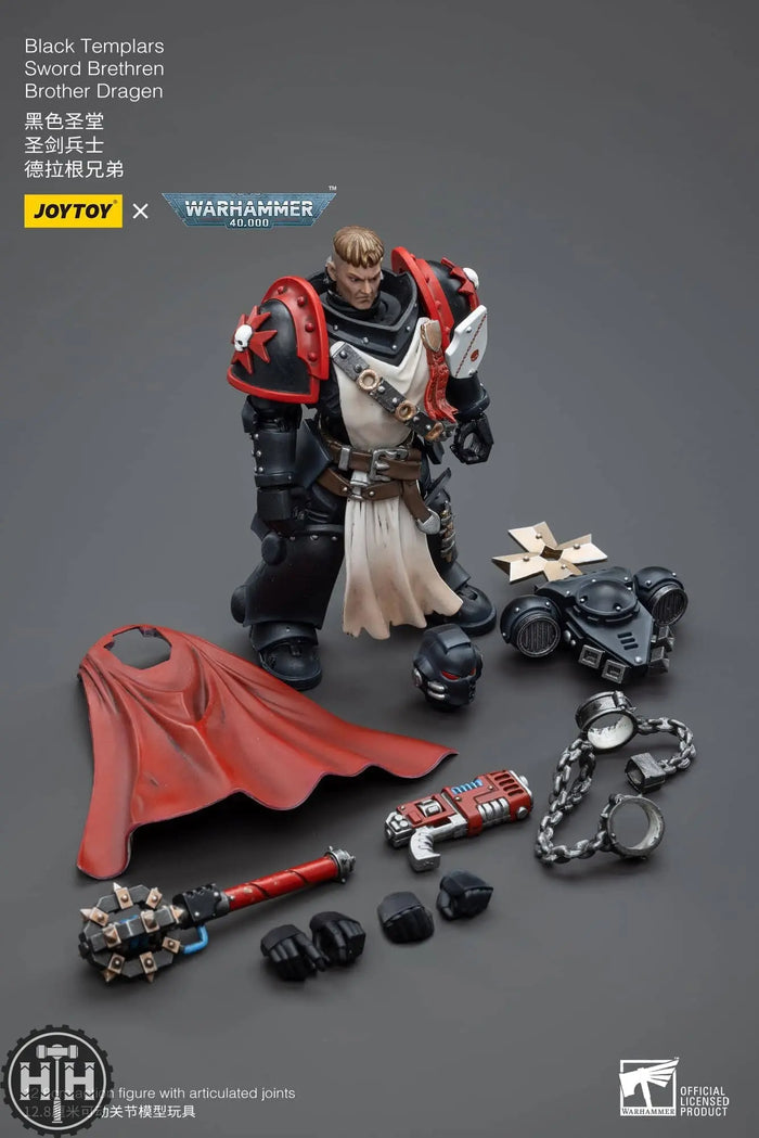 JT4867 JoyToy Black Templars Sword Brethren Brother Dragen Action Figures JoyToy