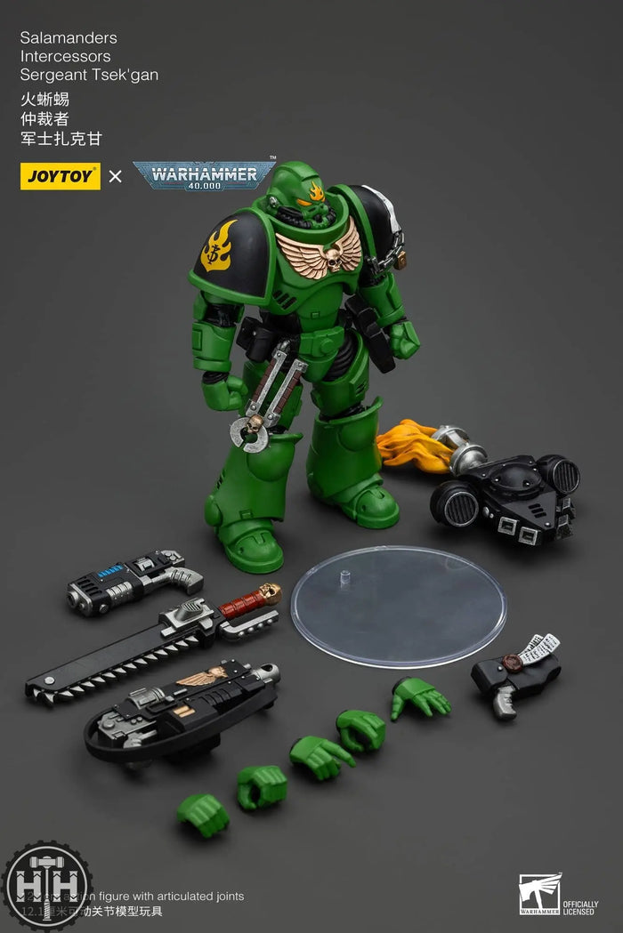 JT5239 JoyToy Salamanders Intercessors Sergeant Tsek'gan Action Figures JoyToy