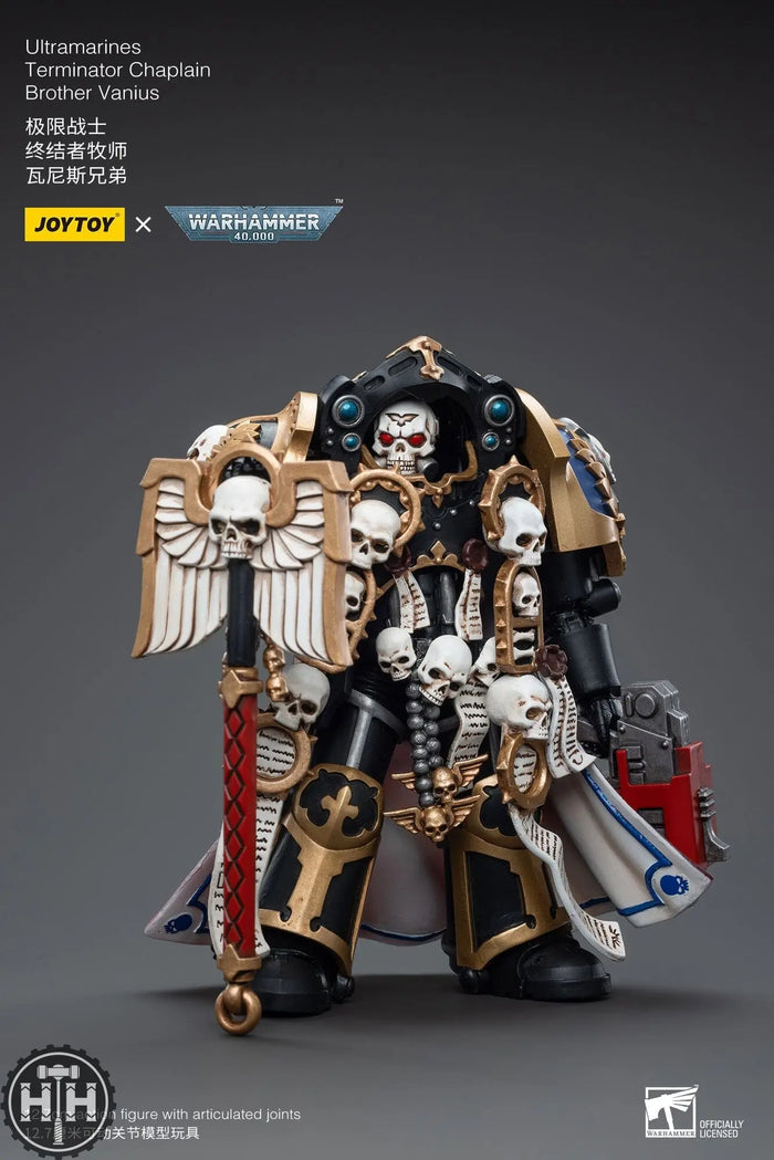 JoyToy Ultramarines Terminator Chaplain Brother Vanius Action Figures JoyToy