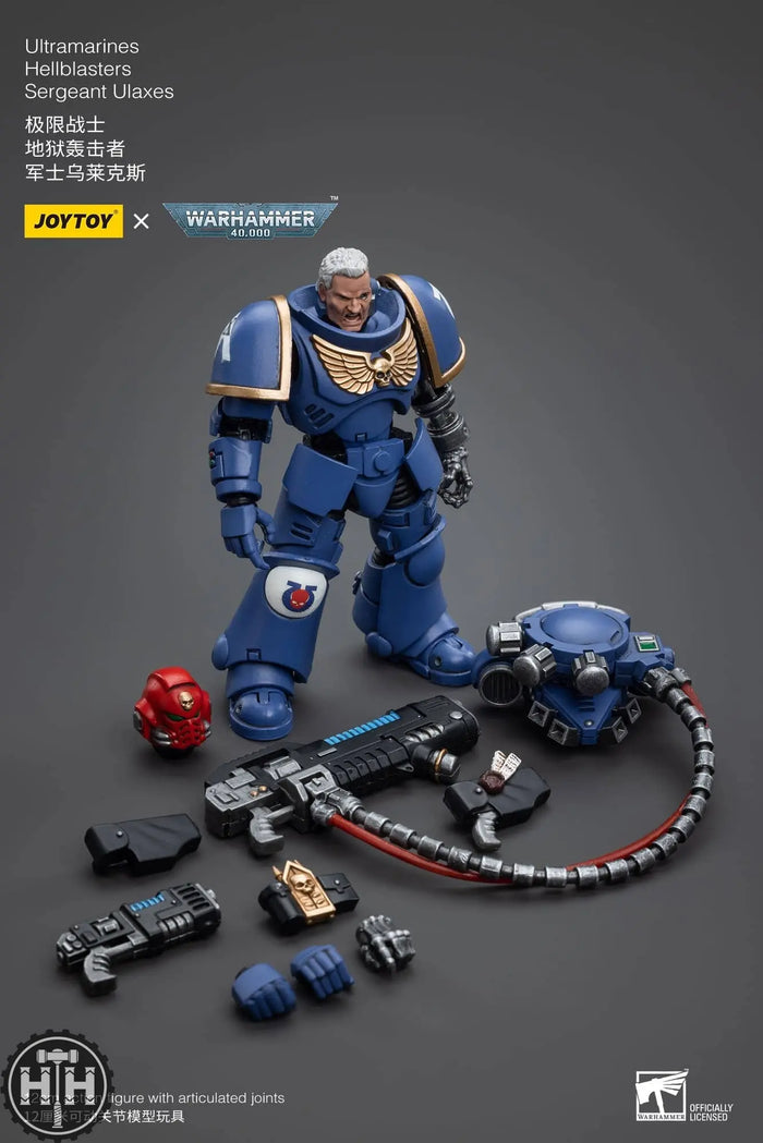 JT5352 JoyToy Ultramarines Hellblasters Sergeant Ulaxes Action Figures JoyToy