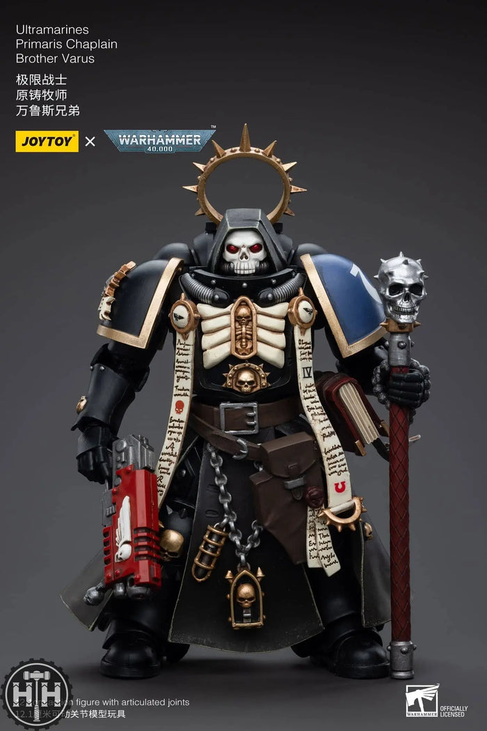 JoyToy Ultramarines Primaris Chaplain Brother Varus Action Figures JoyToy