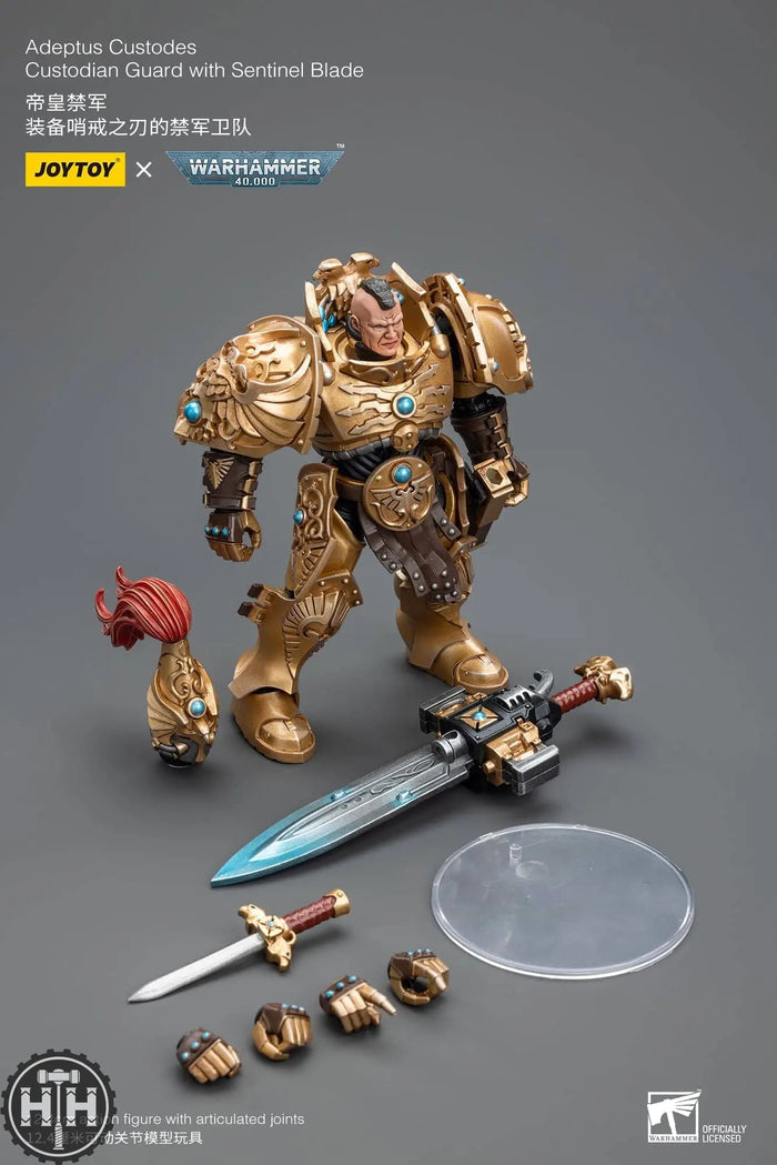 JT7837 JoyToy Adeptus Custodes Custodian Guard with Sentinel Blade Action Figures JoyToy