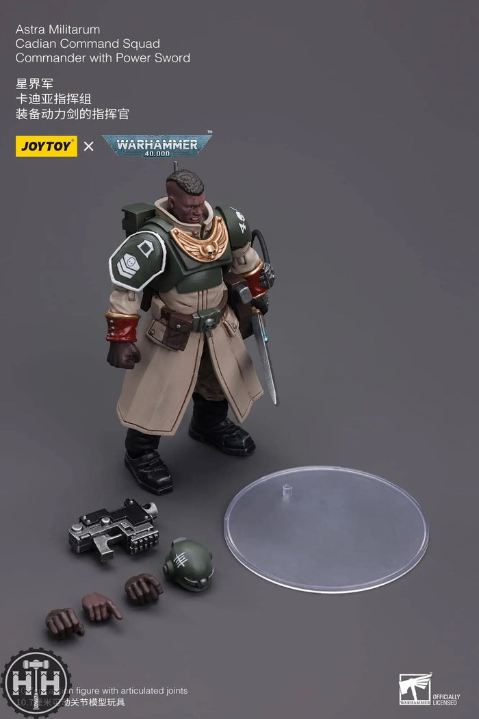 JT7905 JoyToy Astra Militarum Cadian Command Squad Commander with Power Sword Action Figures JoyToy