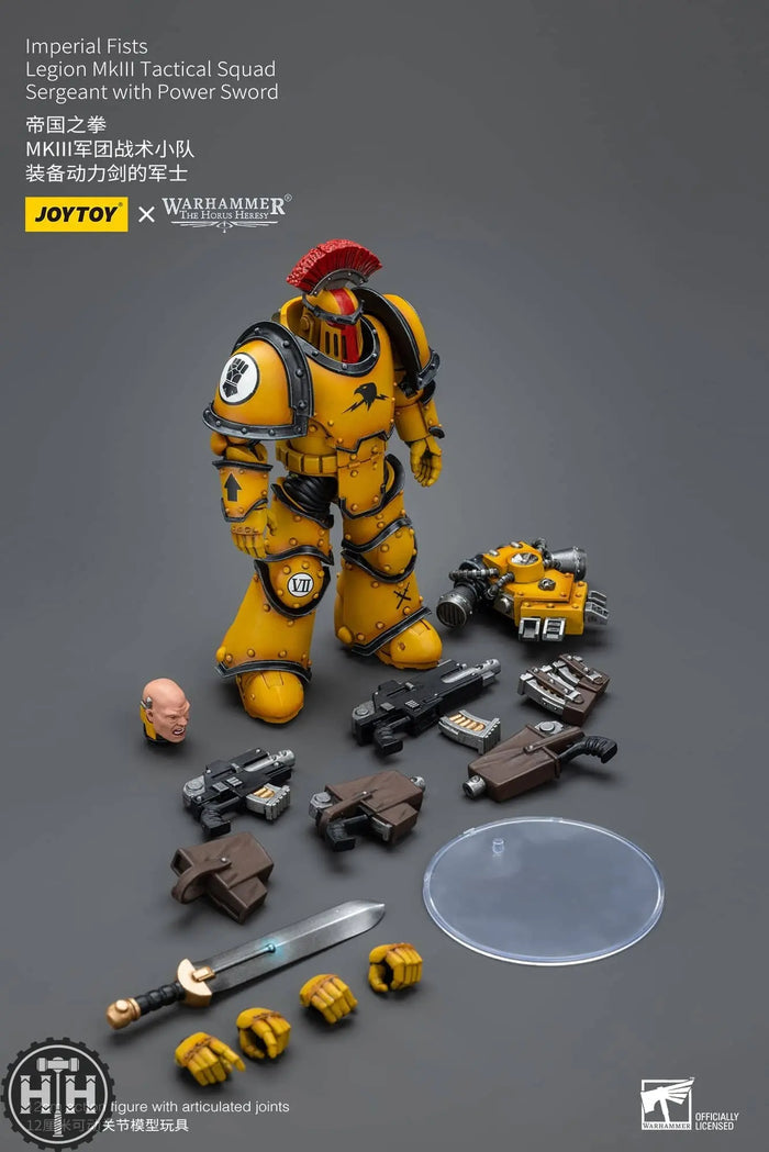 JT9046 Joytoy Imperial Fists Legion MkIII Tactical Squad Sergeant with Power Sword Action Figures JoyToy