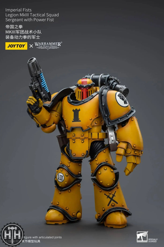 Joytoy Imperial Fists Legion MkIII Tactical Squad Sergeant with Power Fist Action Figures JoyToy