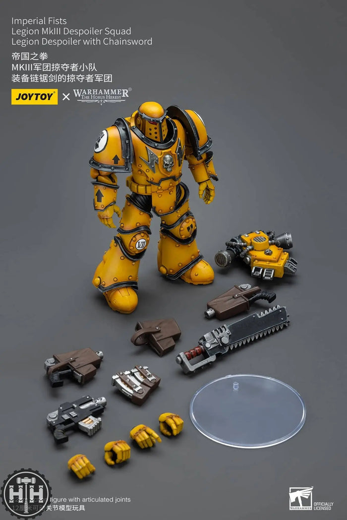 JT9091 Joytoy Imperial Fists Legion MkIII Despoiler Squad Legion Despoiler with Chainsword Action Figures JoyToy