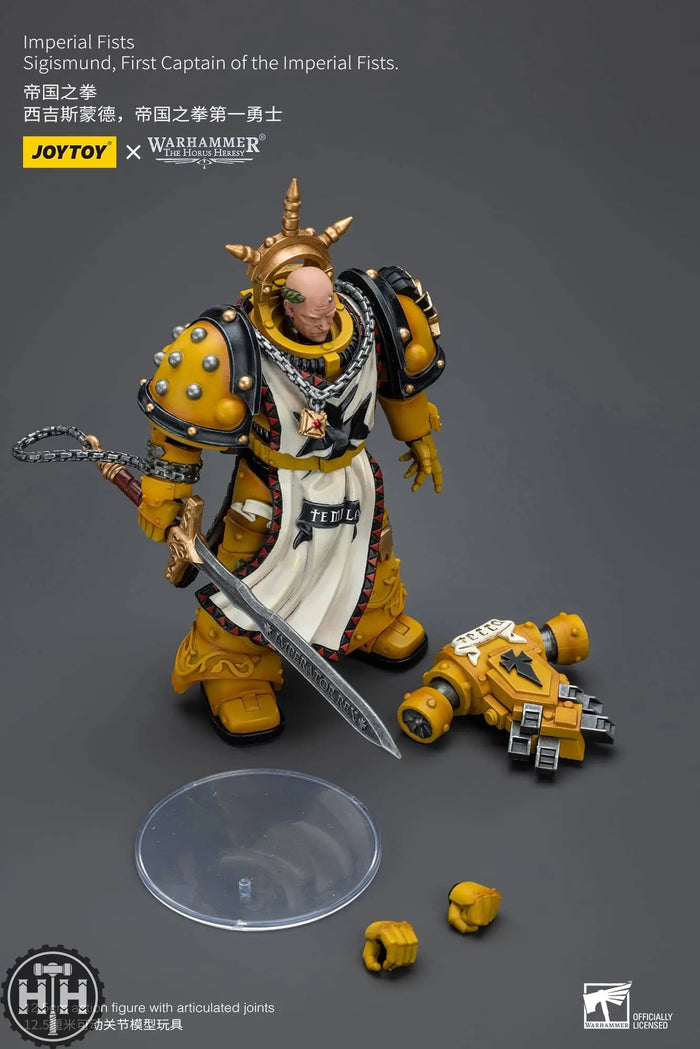JT9237 JoyToy Imperial Fists Sigismund, First Captain of the Imperial Fists Action Figures JoyToy