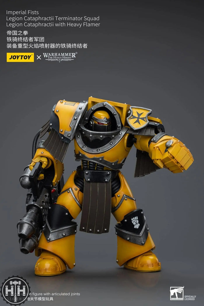 JoyToy Imperial Fists Legion Cataphractii Terminator Squad Legion Cataphractii with Heavy Flamer Joytoy JoyToy