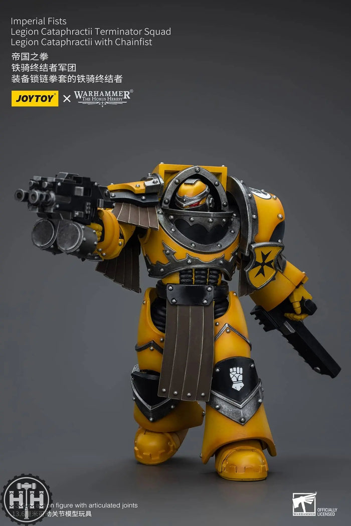 JoyToy Imperial Fists Legion Cataphractii Terminator Squad Legion Cataphractii with Chainfist Joytoy JoyToy