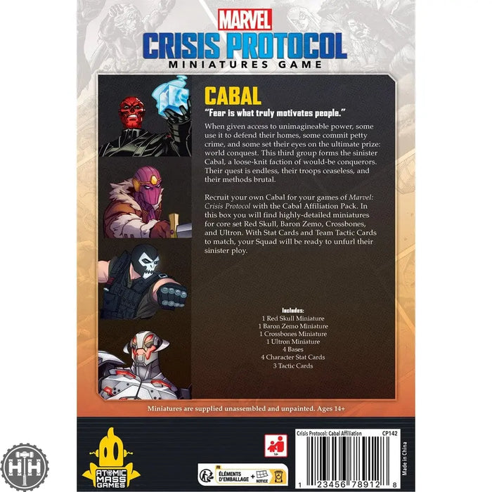 Marvel Crisis Protocol: Cabal Affiliation Pack Affiliation Pack Atomic Mass Games