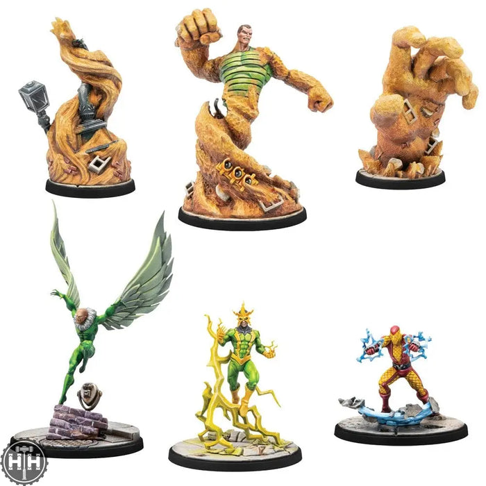 Marvel Crisis Protocol: Electro & Sandman & Shocker & Vulture Character Pack Atomic Mass Games
