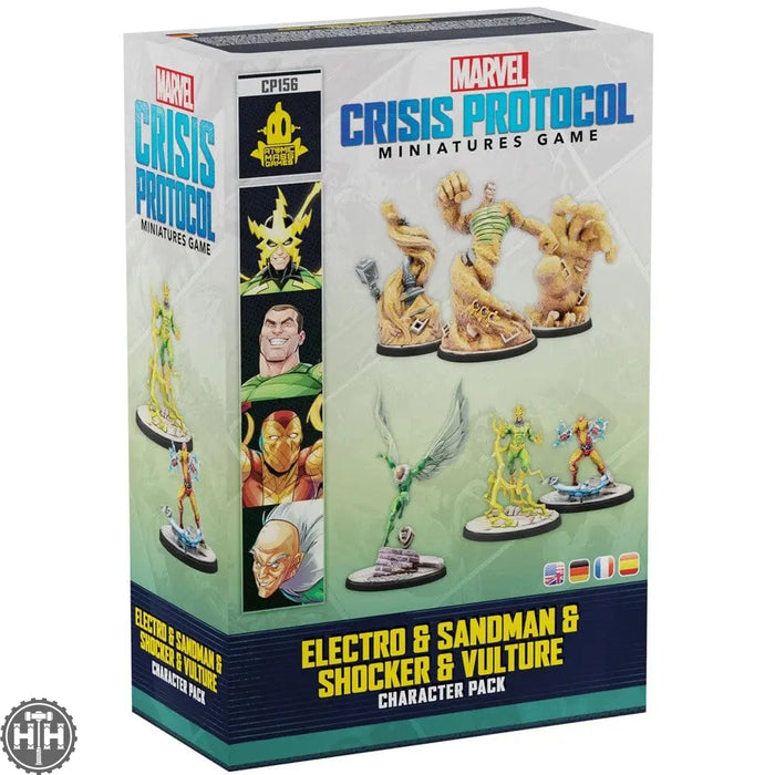 Marvel Crisis Protocol: Electro & Sandman & Shocker & Vulture Character Pack Atomic Mass Games