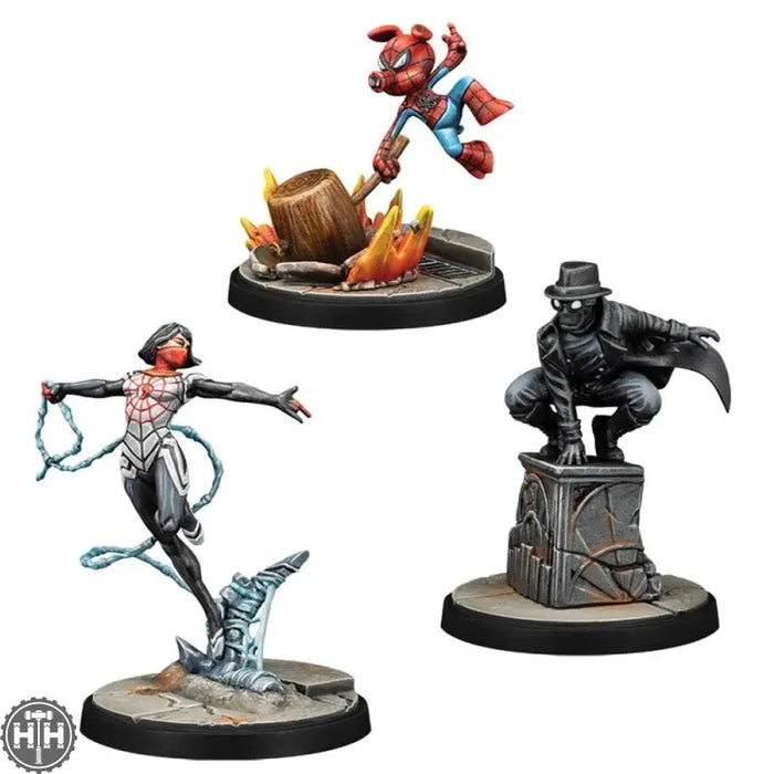 Marvel Crisis Protocol: Silk, Spider-Ham & Spider-Man Noir Character Pack Atomic Mass Games