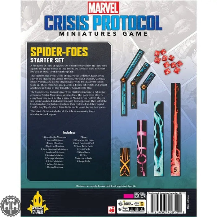 Marvel Crisis Protocol: Spider Foes Starter Set Character Pack Atomic Mass Games