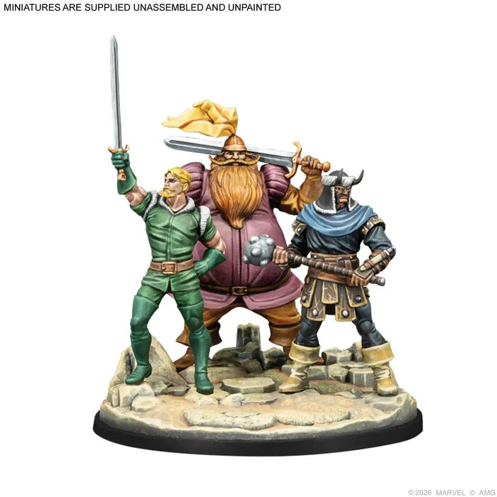 Marvel Crisis Protocol: Valkyrie On Elendil & Warriors Three Atomic Mass Games
