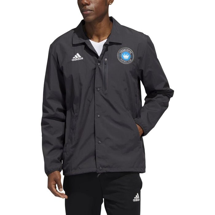 Adidas Mens Charlotte FC MLS Atm Unlined Jacket, MLS, Utiblk