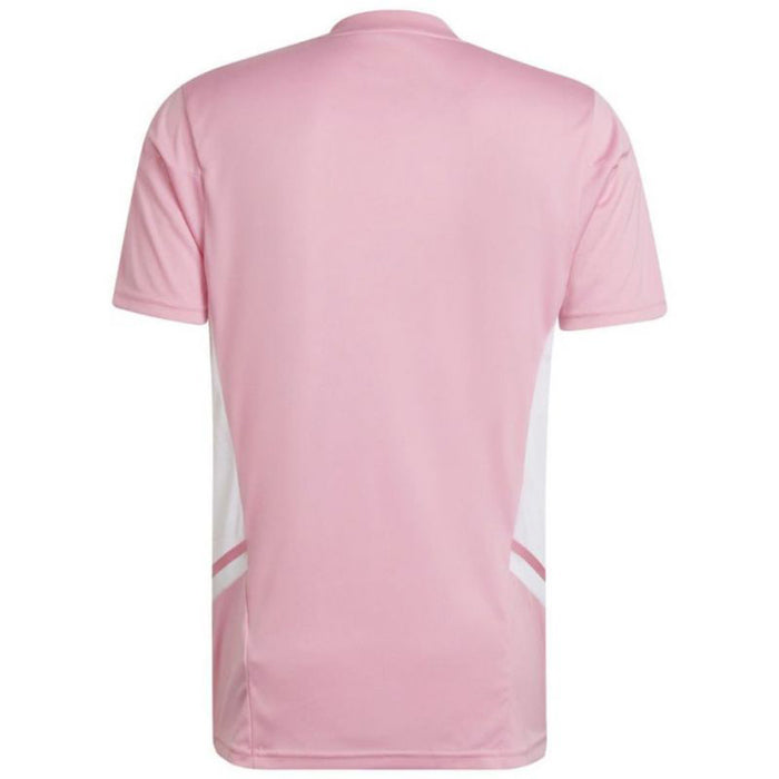 adidas Mens Condivo 22 Soccer Training Shirt - Short Sleeve Jersey, Pink