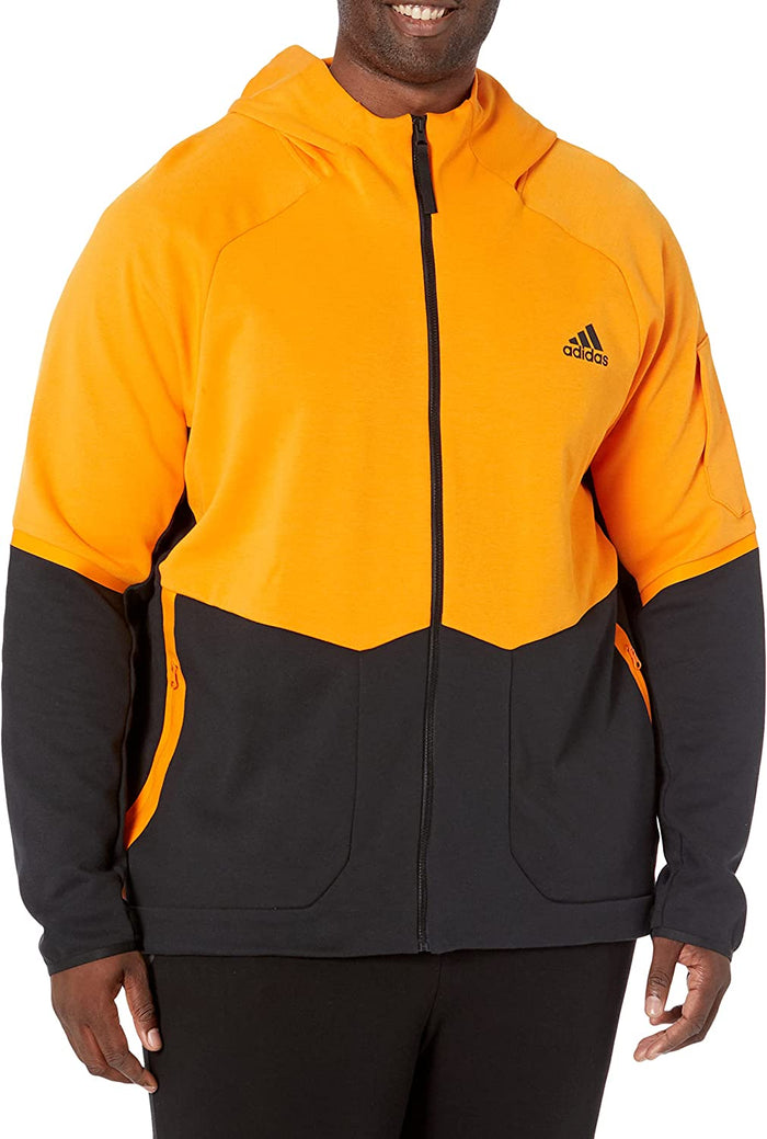 Adidas Mens Designed 4 Game Day Fullzip Bright Orange
