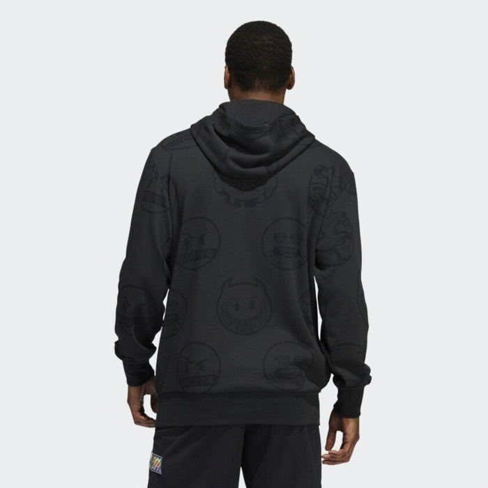 adidas Men's Exclusive Big Mood Pullover Hoodie, Black