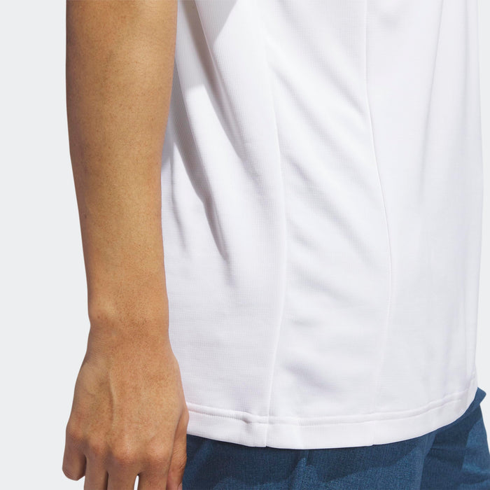 Adidas Mens Golf U365t Hrdy Polo White