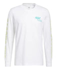 Adidas Mens Hyc Long Sleeve Graphic Tee White