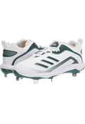 Adidas Mens Icon 6 Bounce Baseball Cleats, Dark Green/White
