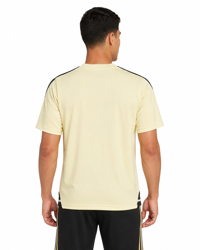 Adidas Mens Los Angeles Football Club Con22 Polo Short sleeve Polo Shirt, MLS, Sanbei/Black