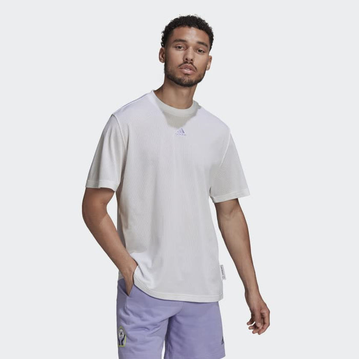 Adidas Mens M Graph Short Sleeve T-Shirt, White