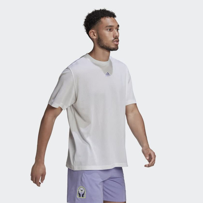 Adidas Mens M Graph Short Sleeve T-Shirt, White