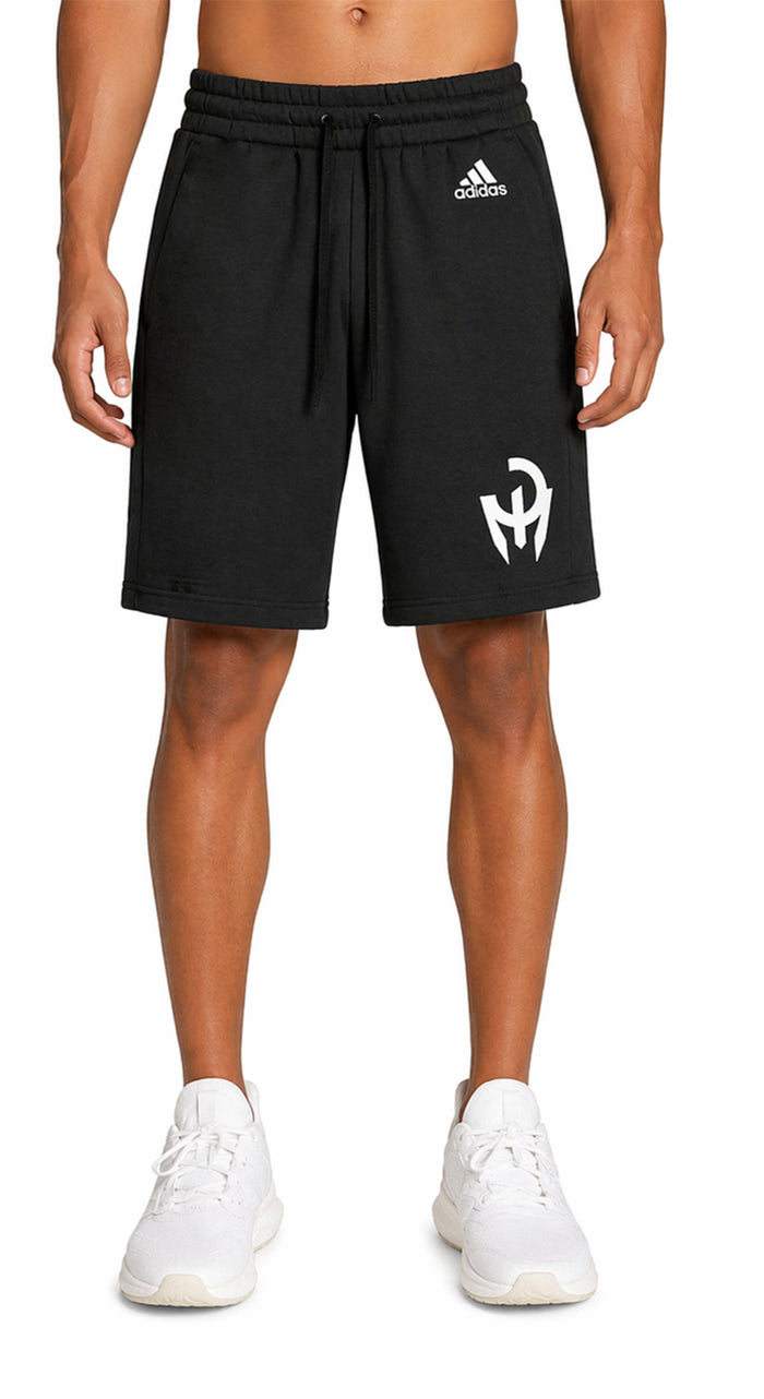 adidas Mens Patrick Mahomes Fleece Athletic Shorts, Black