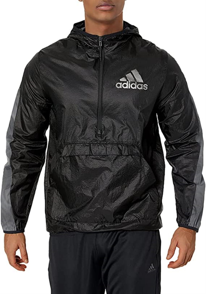Adidas Mens Season Windbreaker, Black