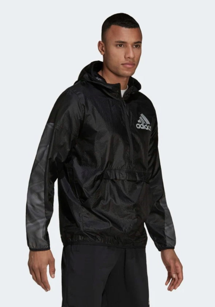 Adidas Mens Season Windbreaker, Black