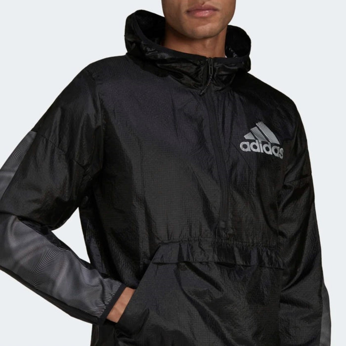 Adidas Mens Season Windbreaker, Black