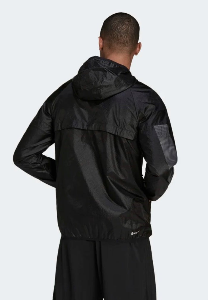 Adidas Mens Season Windbreaker, Black