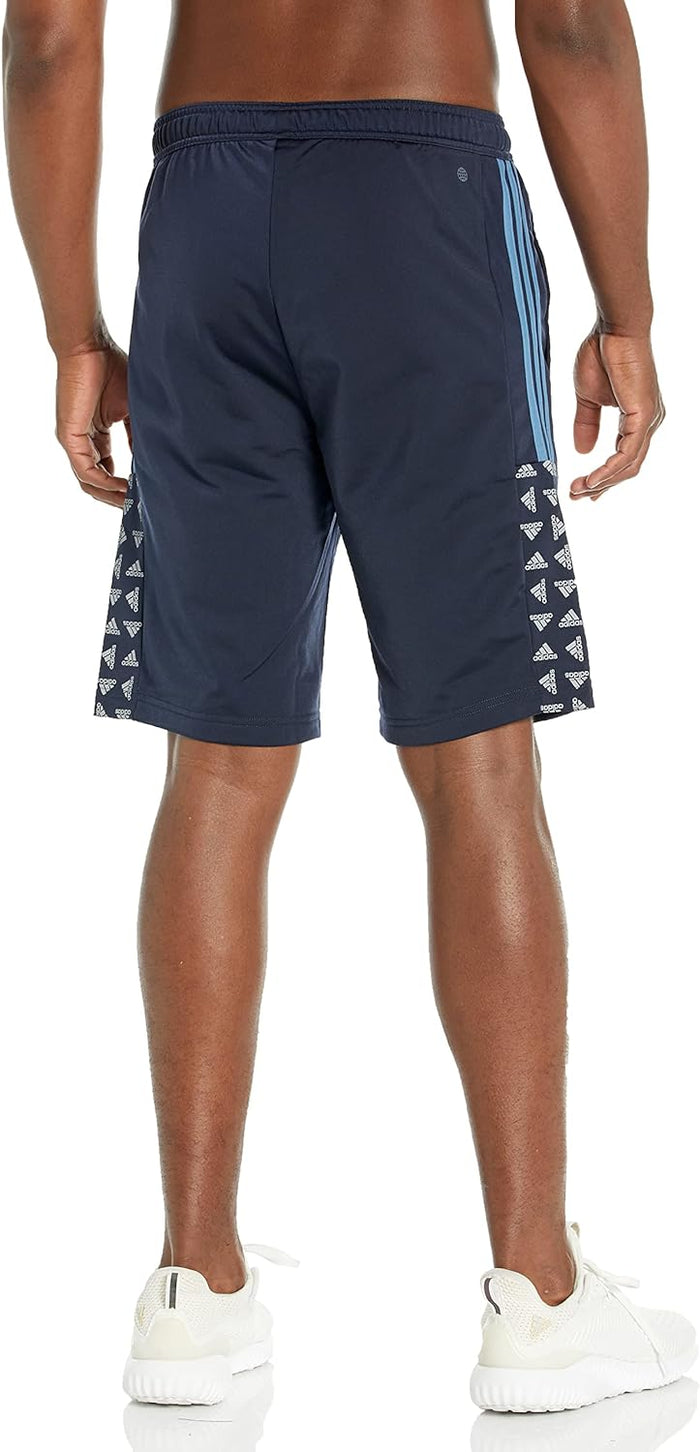 adidas Mens Warm-Up Tricot Regular Badge of Sport Shorts Legend Ink