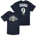 Milwaukee Brewers Jean Segura # 9 MLB Big Boys Player T-Shirt - Navy