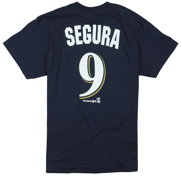 Milwaukee Brewers Jean Segura # 9 MLB Big Boys Player T-Shirt - Navy
