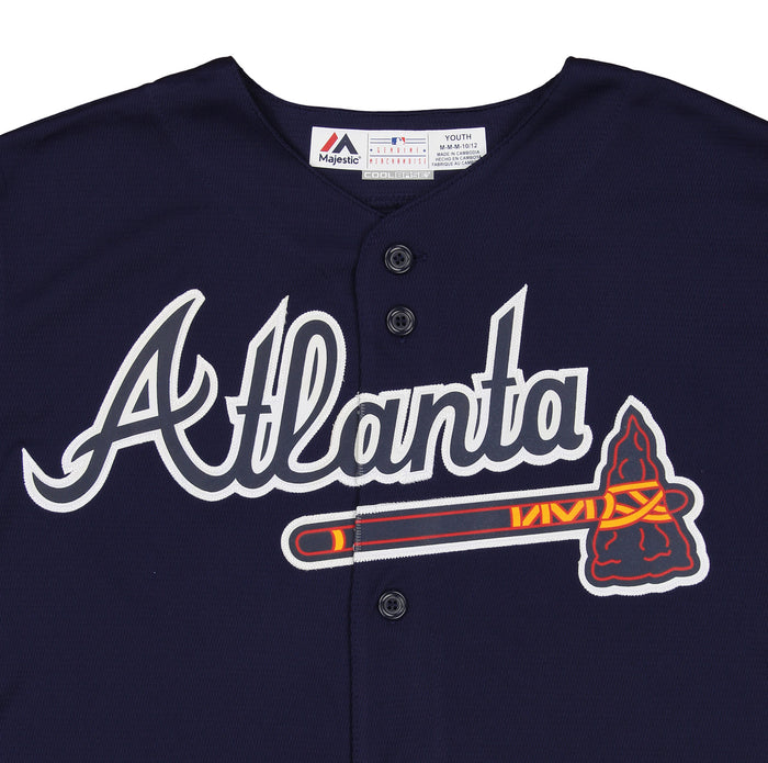 MLB Boys 8-20 Braves Alt.2 Replica Jersey (Blank Back)
