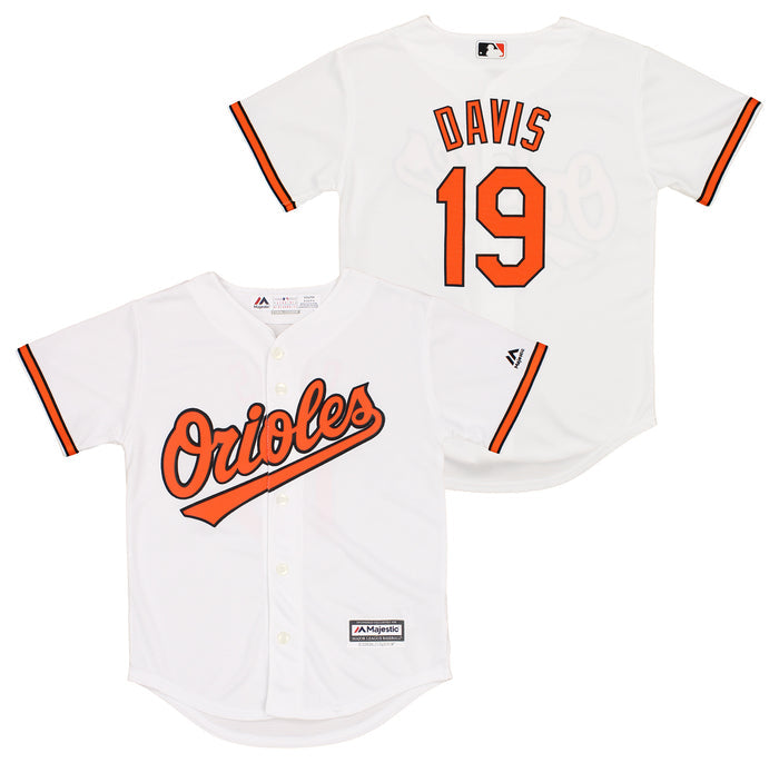 MLB Boys 8-20 Orioles Chris Davis Cool Base Home Replica Jersey
