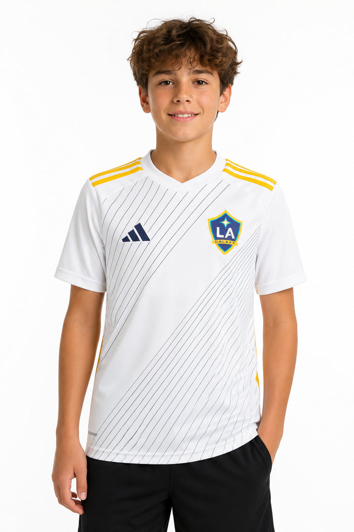 adidas MLS LA Galaxy, Youth Juniors Home Replica White Jersey