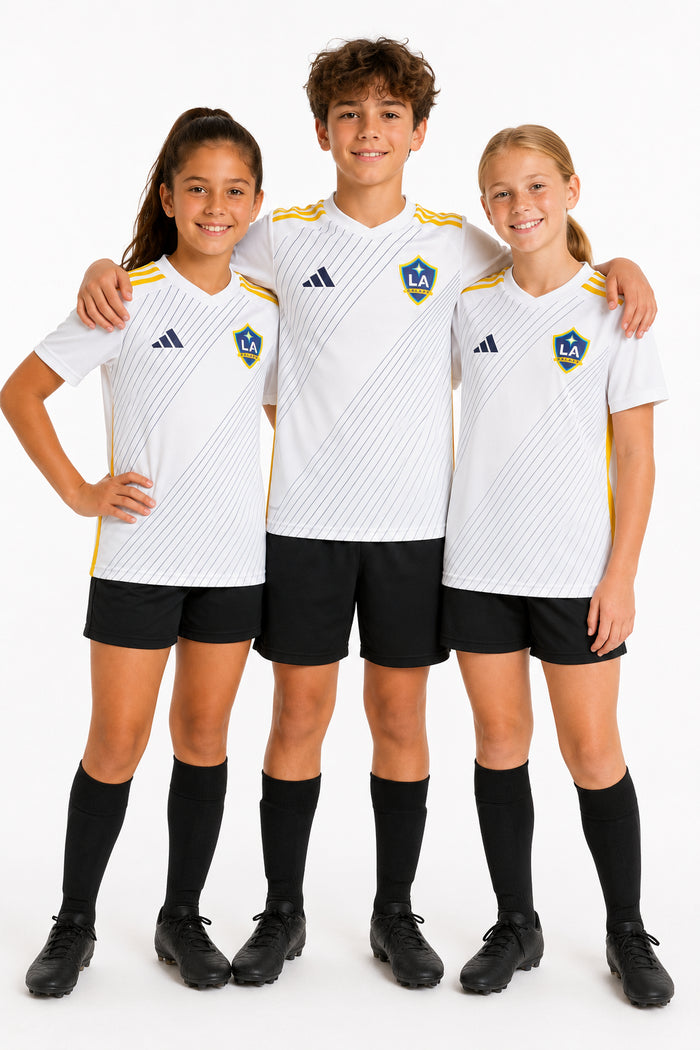 adidas MLS LA Galaxy, Youth Juniors Home Replica White Jersey