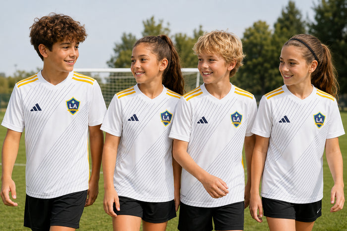 adidas MLS LA Galaxy, Youth Juniors Home Replica White Jersey