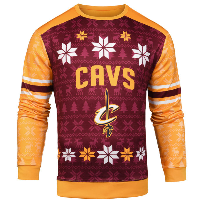NBA Men's Printed Ugly Sweater, Cleveland Cavaliers