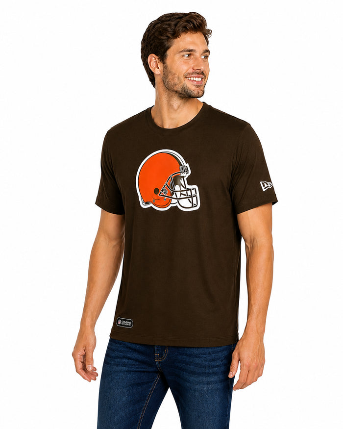 New Era NFL Cleveland Browns Mens Stadium Logo Short Sleeve Poly Tee