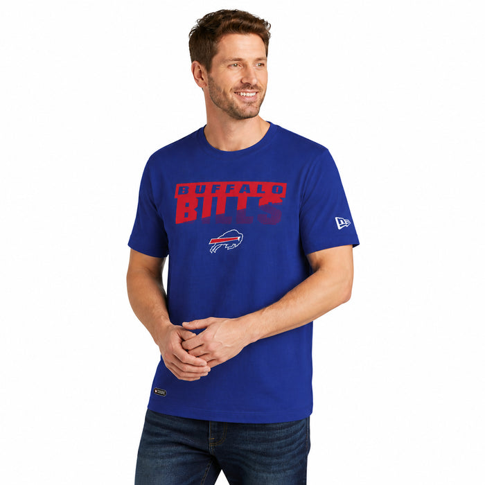 New Era NFL Men's Scoreboard Short Sleeve Poly Dri-tek Tee Bills Royal